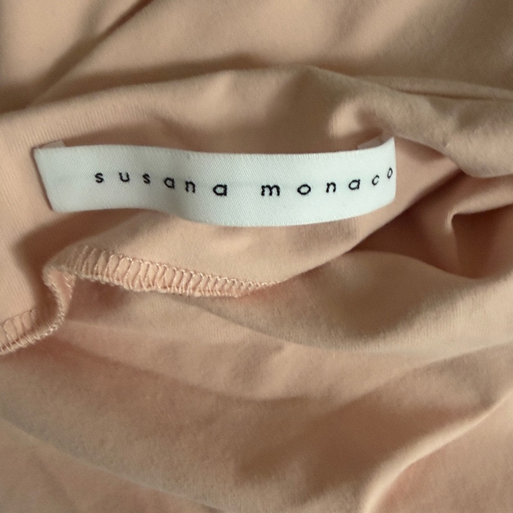 REVOLVE Susana Monaco Blush Pink Bodycon Scoop Neck Maxi Dress. Sm - Picture 12 of 12